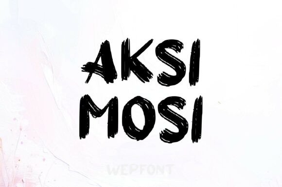 Aksi Mosi: A Display Font That Adds Expressive Energy to Digital Layouts