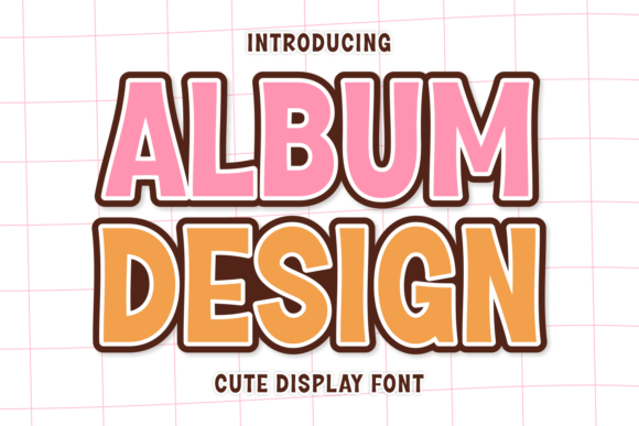 Album Design: A Playful Display Font for Warm, Human-Centered Web Layouts