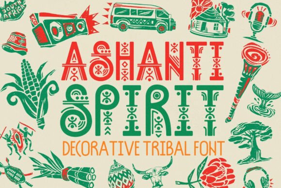 Ashanti Spirit: A Bold Display Font for Authentic Branding