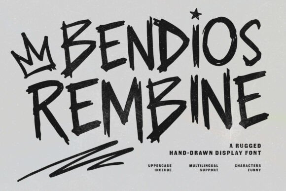 Bendios Rembine: A Display Font That Speaks Before You Scroll