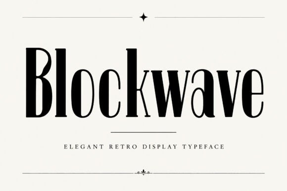 Blockwave: A Display Font That Anchors Digital Identity