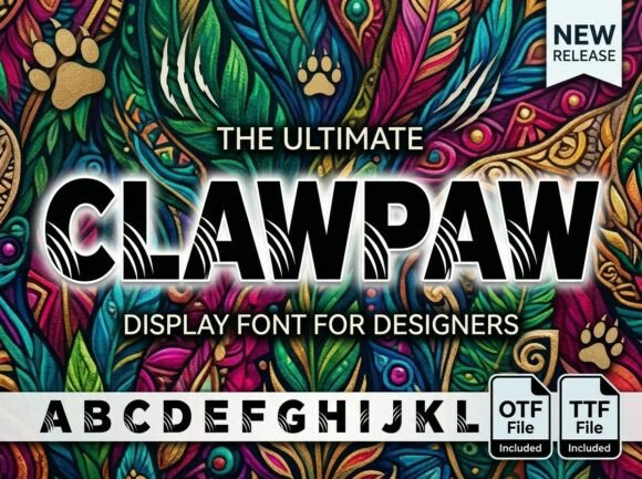 Clawpaw: A Display Font That Makes Your Brand Instantly Memorable