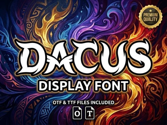 Dacus: A Display Font That Commands Attention—Thoughtfully