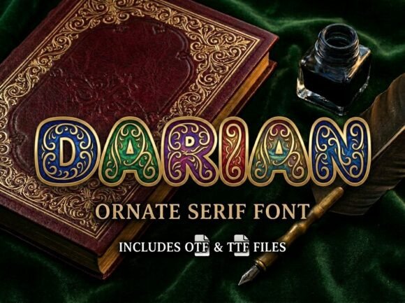 Darian: A Display Font with Mythic Presence