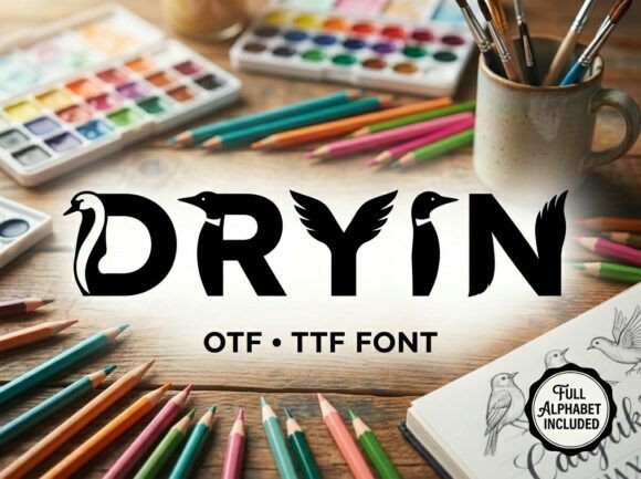 Dryin: A Thoughtful Display Font for Digital Branding