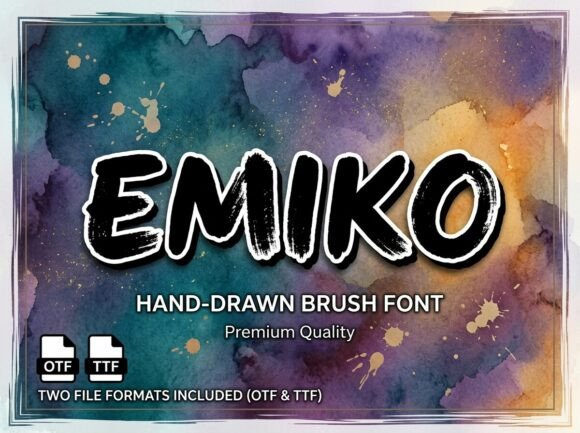 Emiko: A Standout Display Font for Small Business Branding