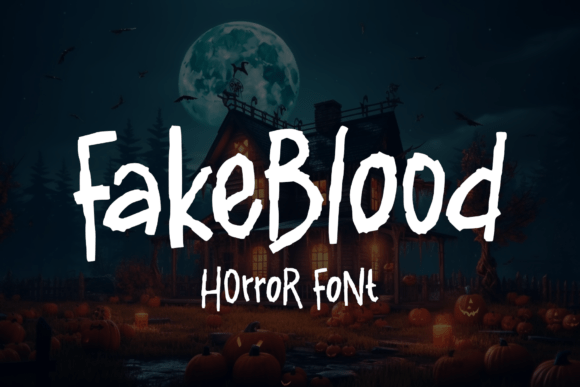 Fakeblood: A Distinctive Display Font for Bold Digital Headlines