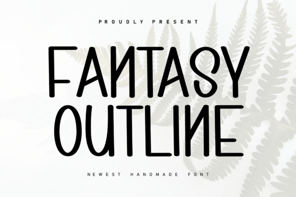 Fantasy Outline: A Handwritten Display Font for Warm Digital Identity
