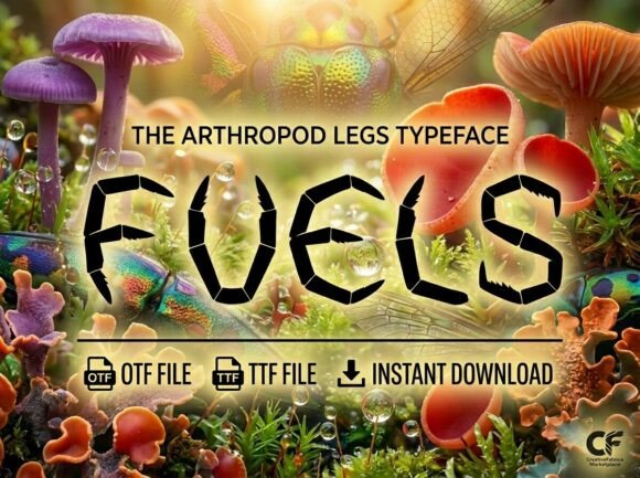 Fuels Display Font for Handmade Labels & Invitations