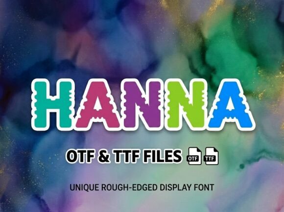 Hanna: A Playful Display Font for Editorial Energy