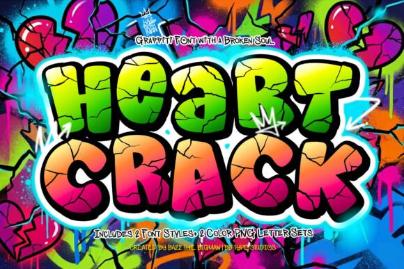 Heart Crack: A Display Font That Speaks With Joy