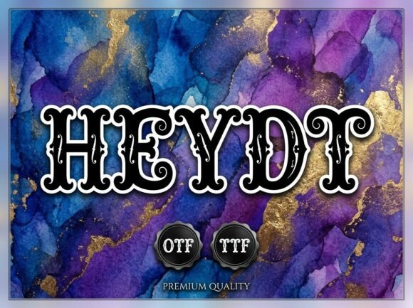 Heydt: A Bold Display Typeface for Memorable Web Headlines