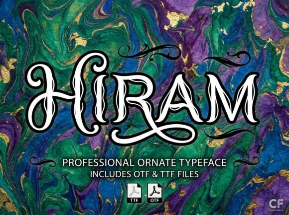 Hiram: A Bold Display Font That Makes Handmade Products Shine