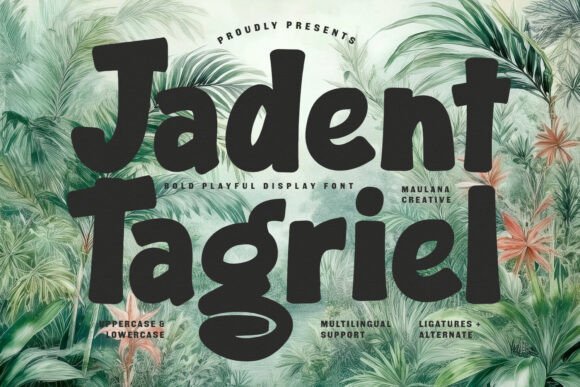 Jadent Tagriel: A Display Font That Feels Like a Smile