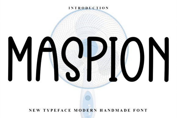 Maspion: A Display Font That Feels Like a Design Conversation