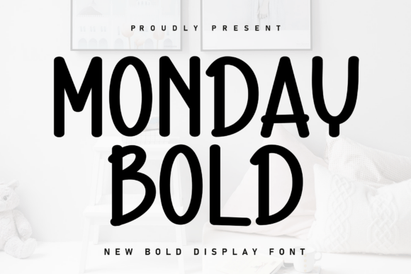Monday Bold: A Sweet Handwritten Display Font for Crafters