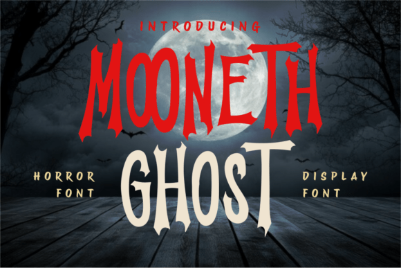 Mooneth Ghost: A Gothic Display Font for Editorial Impact