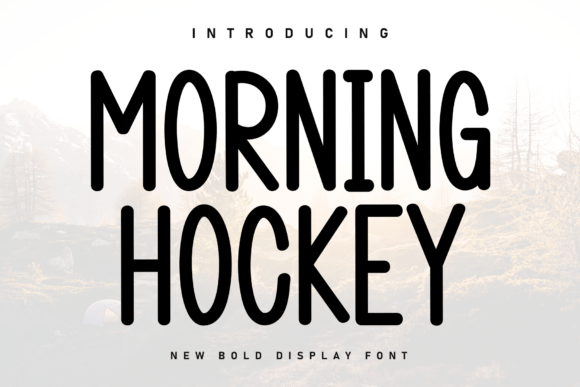 Morning Hockey: A Handwritten Display Font That Feels Like a Warm Welcome