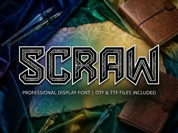 Scraw: A Display Font That Breathes Magic Into Editorial Design