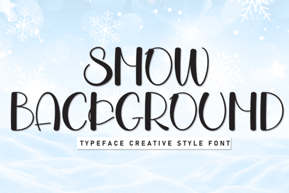 Snow Background: A Handwritten Display Font for Warm Digital Experiences