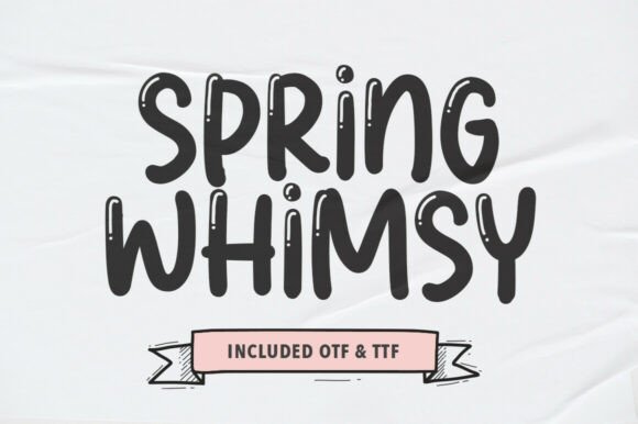 Spring Whimsy: A Lively Display Typeface for Editorial Charm